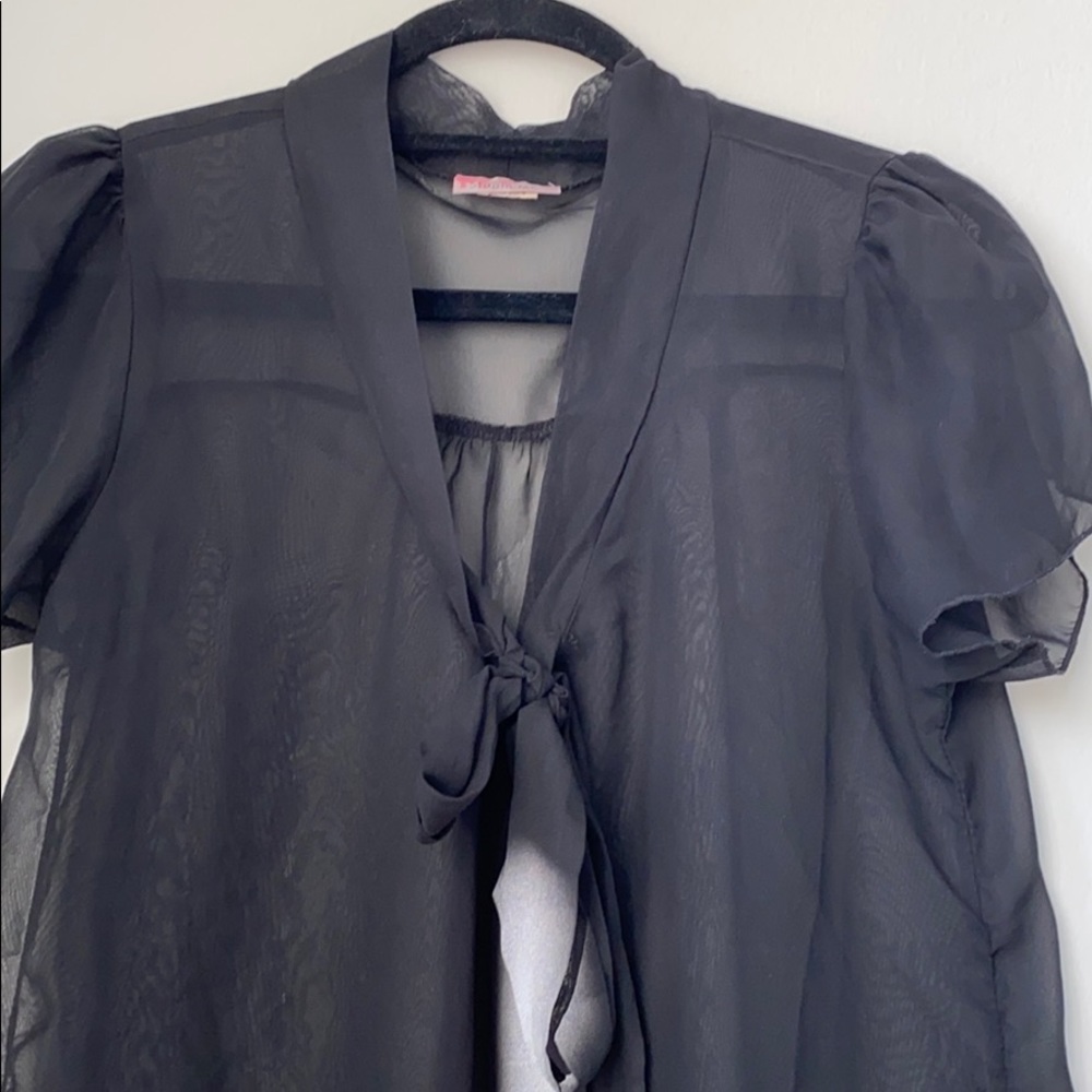 Women’s  See Through Tie Top